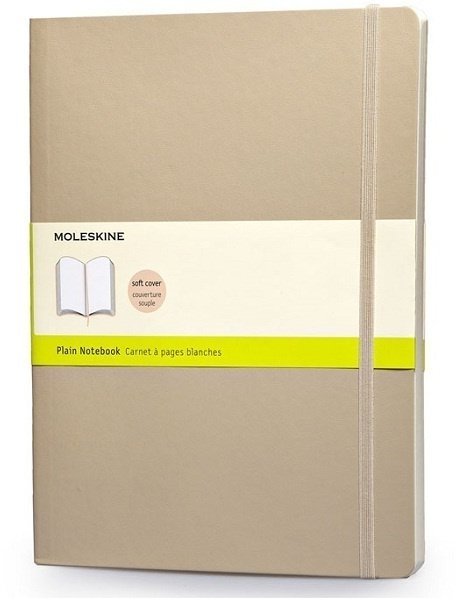 Блокнот Moleskine CLASSIC SOFT, нелинованный, бежевый
