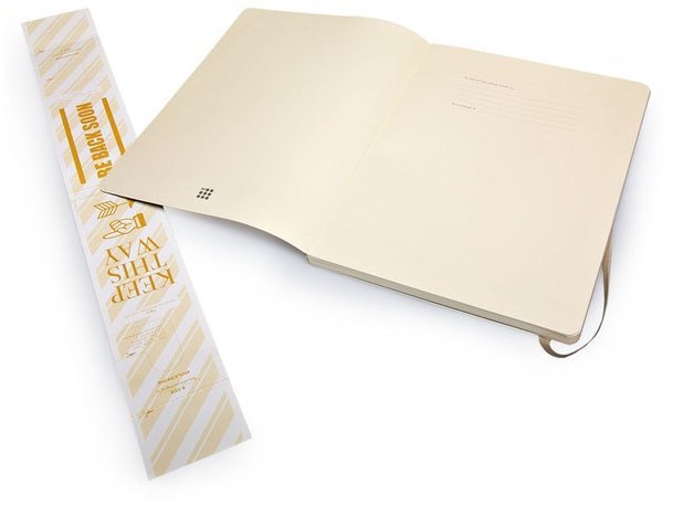 Блокнот Moleskine CLASSIC SOFT, нелинованный, бежевый