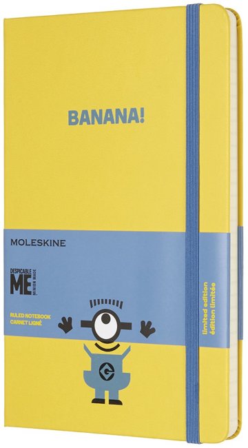 Блокнот Moleskine Limited Edition MINIONS Large, линейка, желтый