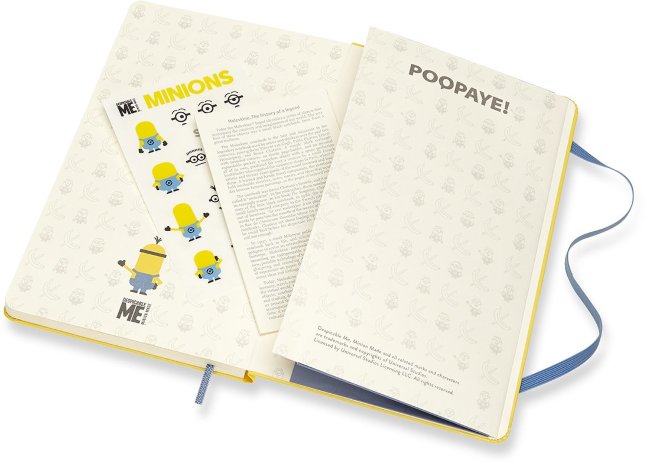 Блокнот Moleskine Limited Edition MINIONS Large, линейка, желтый