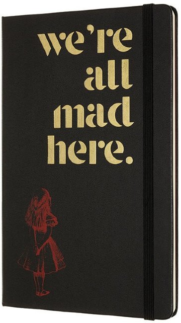 Еженедельник Moleskine ALICE IN WONDERLAND WKNT LE 130х210мм обложка текстиль 144стр. черный