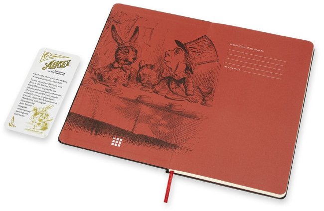 Еженедельник Moleskine ALICE IN WONDERLAND WKNT LE 130х210мм обложка текстиль 144стр. черный