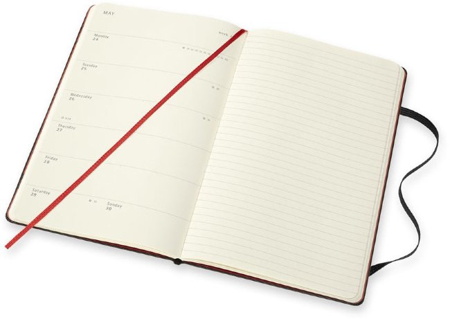 Еженедельник Moleskine ALICE IN WONDERLAND WKNT LE 130х210мм обложка текстиль 144стр. черный