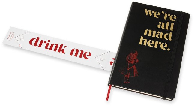 Еженедельник Moleskine ALICE IN WONDERLAND WKNT LE 130х210мм обложка текстиль 144стр. черный