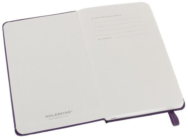 Блокнот Moleskine CLASSIC POCKET, линейка, черный