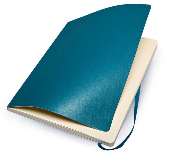 Блокнот Moleskine CLASSIC SOFT, нелинованный, бирюзовый