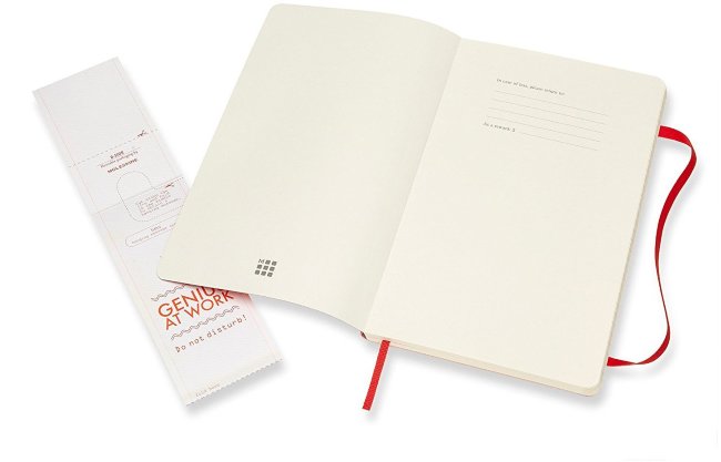 Блокнот Moleskine CLASSIC SOFT, линейка, красный