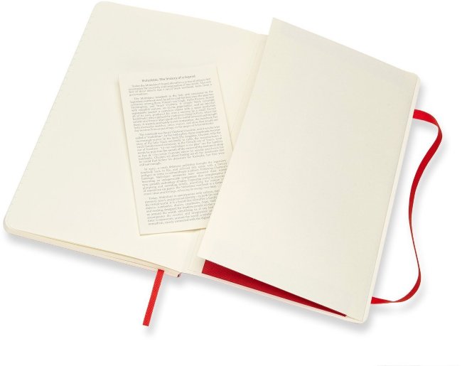 Блокнот Moleskine CLASSIC SOFT, линейка, красный