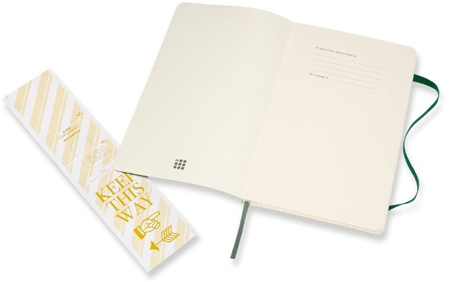 Блокнот Moleskine CLASSIC SOFT, клетка, зеленый