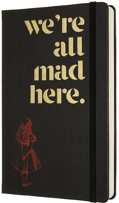 Ежедневник Moleskine ALICE IN WONDERLAND LE 130х210мм обложка текстиль 400стр. черный