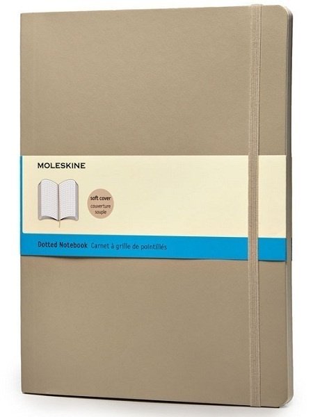 Блокнот Moleskine CLASSIC SOFT, пунктир, бежевый