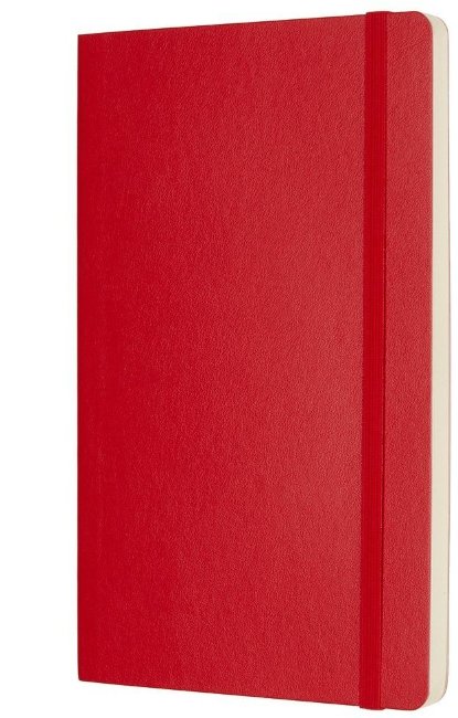 Блокнот Moleskine CLASSIC SOFT, нелинованный, красный
