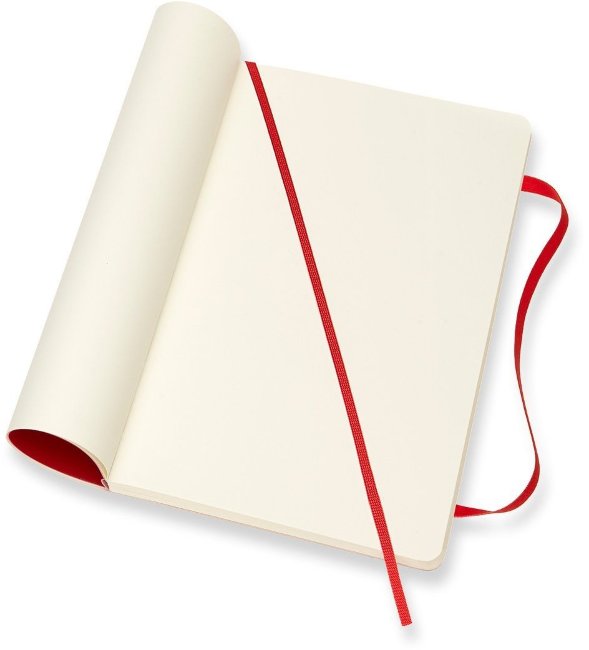 Блокнот Moleskine CLASSIC SOFT, нелинованный, красный