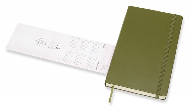 Еженедельник Moleskine CLASSIC DAILY LARGE, зеленый вяз Еженедельник Moleskine CLASSIC DAILY LARGE, зеленый вяз
