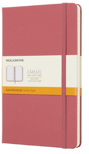 Блокнот Moleskine CLASSIC Large, линейка, розовый Блокнот Moleskine CLASSIC Large, линейка, розовый
