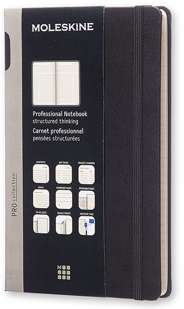 Блокнот Moleskine PROFESSIONAL Large, черный Блокнот Moleskine PROFESSIONAL Large, черный