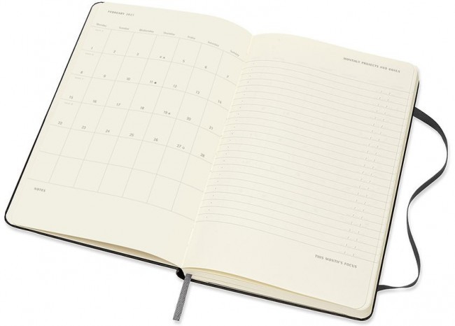 Еженедельник Moleskine PRO VERTICAL Large 130х210мм 168стр. черный Еженедельник Moleskine PRO VERTICAL Large 130х210мм 168стр. черный