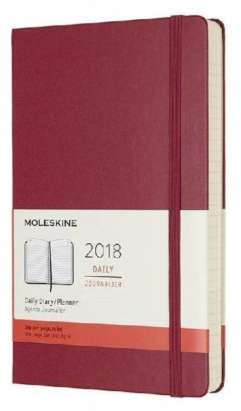 Ежедневник Moleskine CLASSIC DAILY LARGE, малиновый