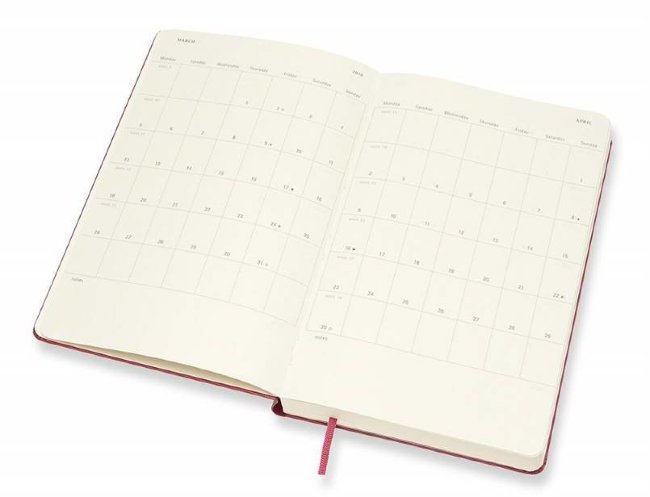 Ежедневник Moleskine CLASSIC DAILY LARGE, малиновый