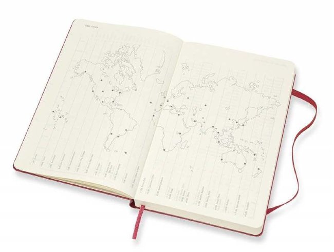 Ежедневник Moleskine CLASSIC DAILY LARGE, малиновый