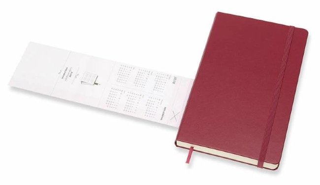 Ежедневник Moleskine CLASSIC DAILY LARGE, малиновый