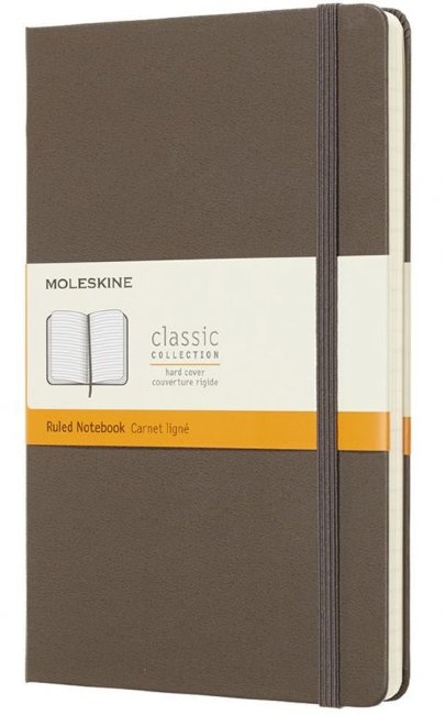 Блокнот Moleskine CLASSIC Large, линейка, коричневый Блокнот Moleskine CLASSIC Large, линейка, коричневый