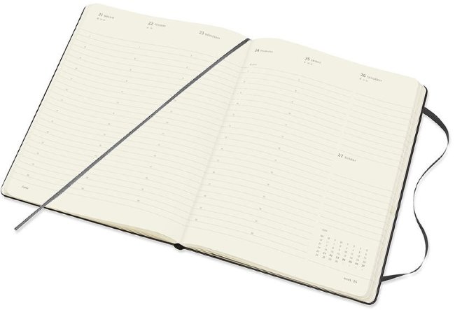 Еженедельник Moleskine PRO VERTICAL XL 190х250мм 264стр. черный