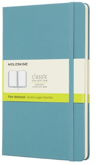 Блокнот Moleskine CLASSIC Large, нелинованный, голубой Блокнот Moleskine CLASSIC Large, нелинованный, голубой