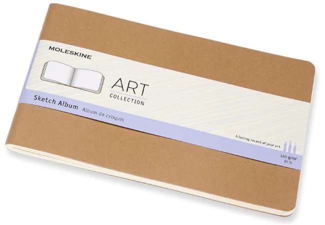 Блокнот для рисования Moleskine ART CAHIER SKETCH ALBUM 130х210мм обложка картон 88стр. бежевый