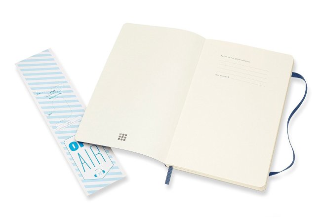 Блокнот Moleskine CLASSIC SOFT, нелинованный, синий сапфир