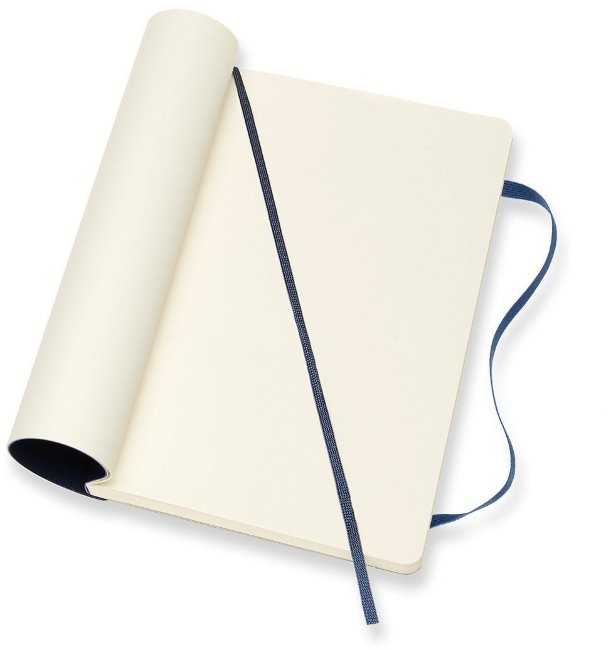 Блокнот Moleskine CLASSIC SOFT, нелинованный, синий сапфир