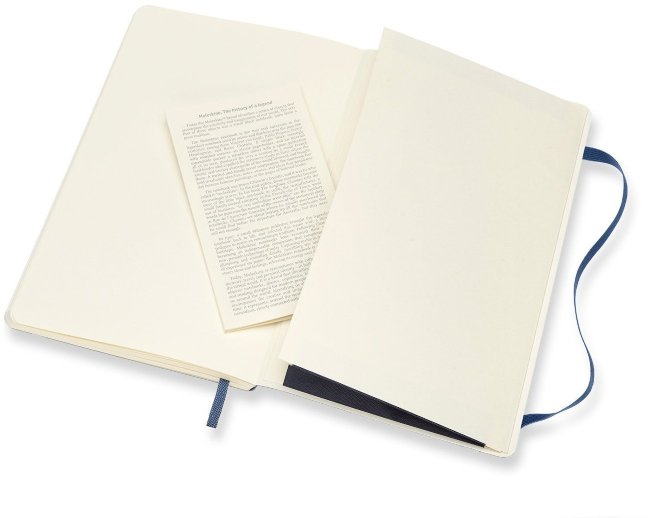 Блокнот Moleskine CLASSIC SOFT, нелинованный, синий сапфир