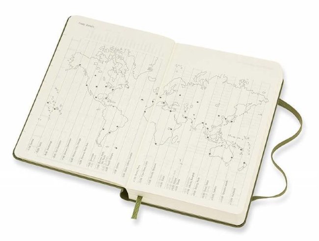 Ежедневник Moleskine CLASSIC DAILY POCKET, зеленый вяз Ежедневник Moleskine CLASSIC DAILY POCKET, зеленый вяз