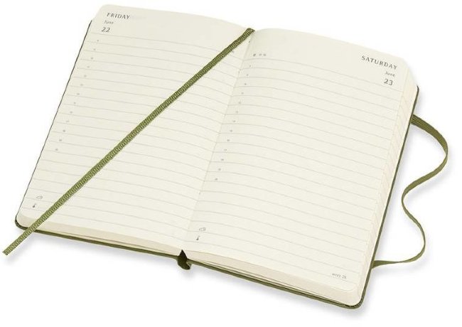 Ежедневник Moleskine CLASSIC DAILY POCKET, зеленый вяз Ежедневник Moleskine CLASSIC DAILY POCKET, зеленый вяз