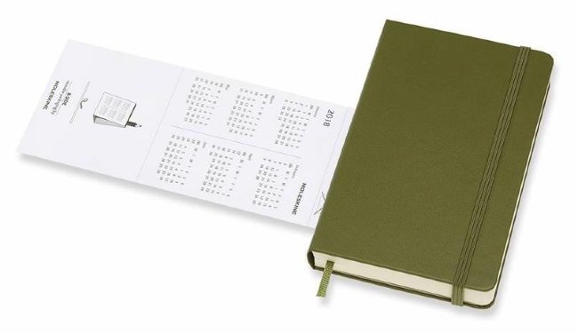 Ежедневник Moleskine CLASSIC DAILY POCKET, зеленый вяз Ежедневник Moleskine CLASSIC DAILY POCKET, зеленый вяз