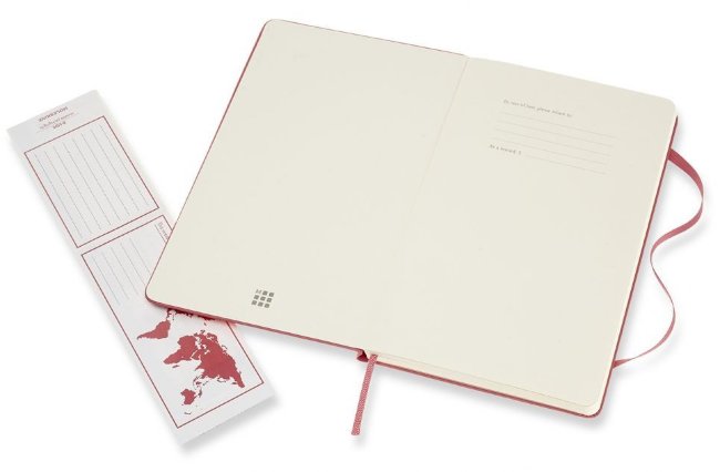 Блокнот Moleskine CLASSIC Large, нелинованный, розовый