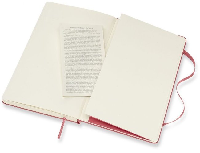 Блокнот Moleskine CLASSIC Large, нелинованный, розовый