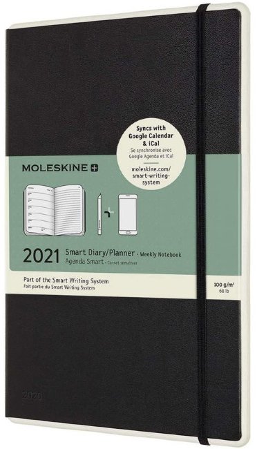 Еженедельник Moleskine PAPER TABLET SMART Large 130х210мм 144стр. черный