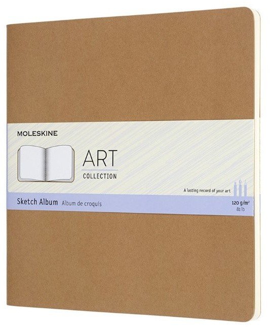 Блокнот для рисования Moleskine ART CAHIER SKETCH ALBUM 190x190мм обложка картон 88стр. бежевый