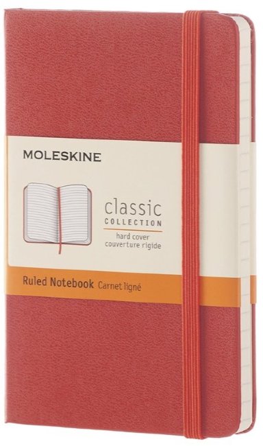 Блокнот Moleskine CLASSIC POCKET, линейка, оранжевый Блокнот Moleskine CLASSIC POCKET, линейка, оранжевый