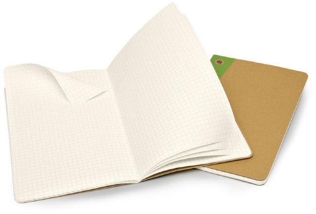 Блокнот Moleskine EVERNOTE LARGE, клетка, бежевый (2шт)