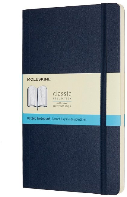 Блокнот Moleskine CLASSIC SOFT, пунктир, синий сапфир Блокнот Moleskine CLASSIC SOFT, пунктир, синий сапфир