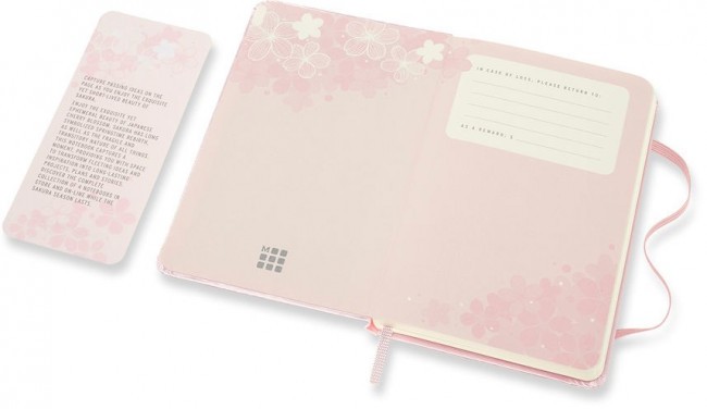 Блокнот Moleskine LE SAKURA Pocket 90x140мм обложка текстиль 192стр. нелинованный