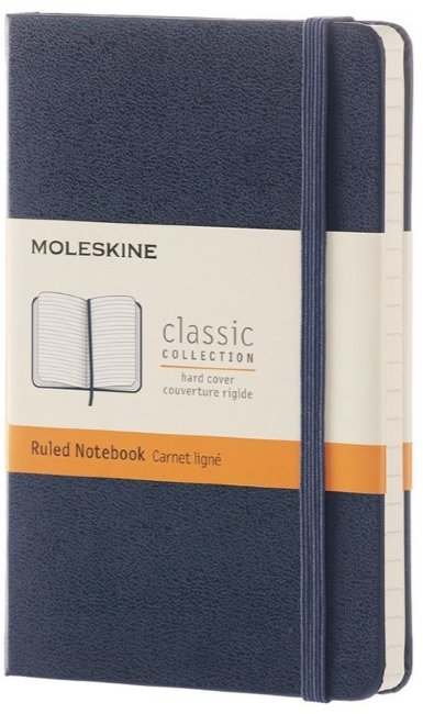 Блокнот Moleskine CLASSIC POCKET, линейка, синий сапфир Блокнот Moleskine CLASSIC POCKET, линейка, синий сапфир