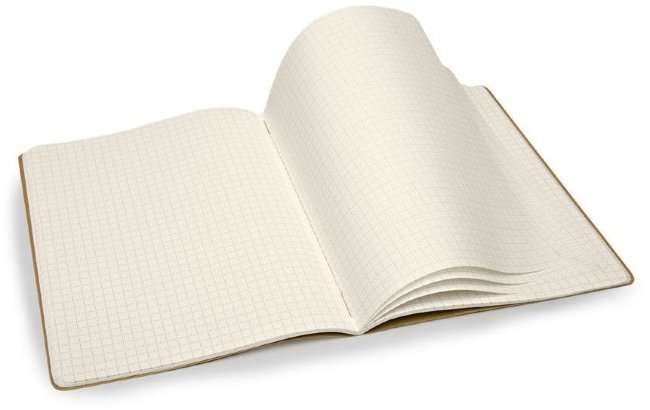 Блокнот Moleskine EVERNOTE XLarge, клетка, бежевый (2шт)