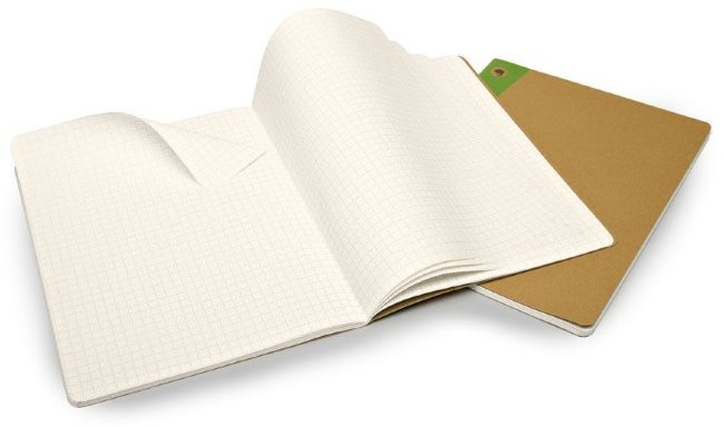 Блокнот Moleskine EVERNOTE XLarge, клетка, бежевый (2шт)