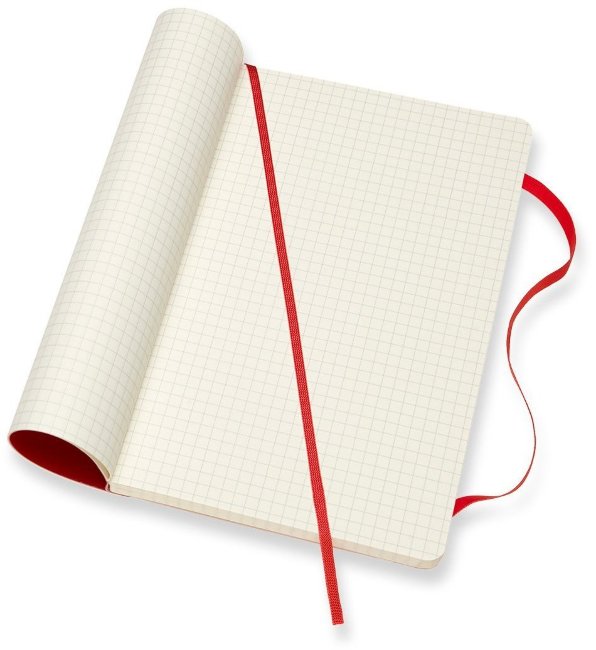 Блокнот Moleskine CLASSIC SOFT, клетка, красный Блокнот Moleskine CLASSIC SOFT, клетка, красный