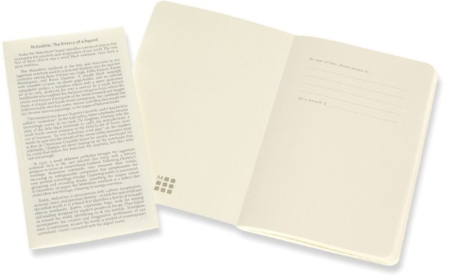 Блокнот Moleskine VOLANT Pocket, нелинованный, оранжевый, голубой (2шт)