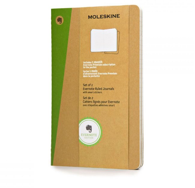 Блокнот Moleskine EVERNOTE LARGE, линейка, бежевый (2шт) Блокнот Moleskine EVERNOTE LARGE, линейка, бежевый (2шт)