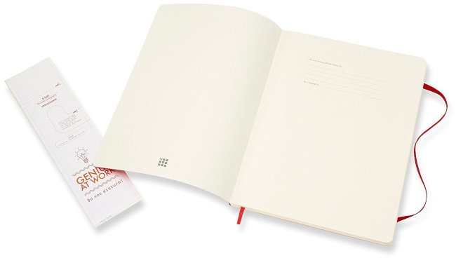 Блокнот Moleskine CLASSIC SOFT, линейка, красный